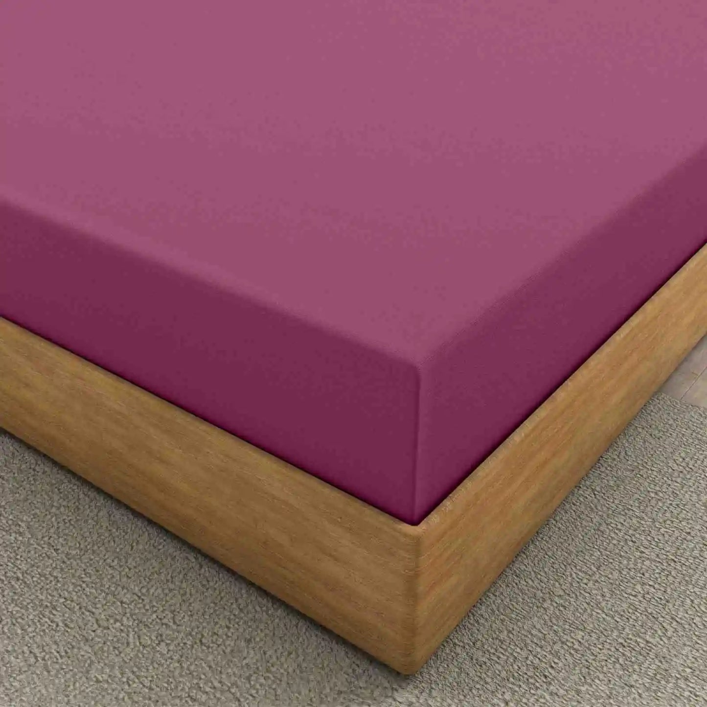 fuchsia fitted linen sheets