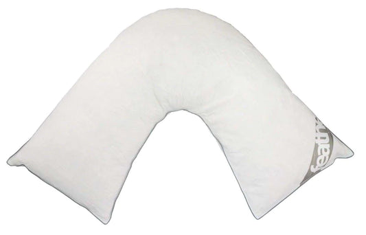 duck feather down v shaped pillow