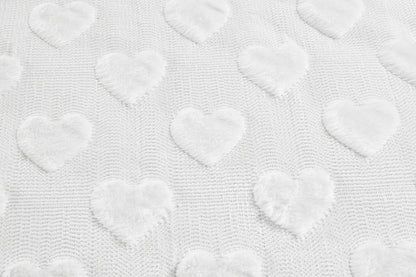 Hearts Teddy Fleece Duvet Cover Set | 2 Colours
