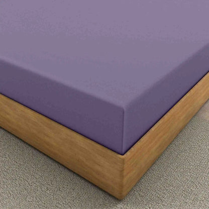 lilac fitted linen sheets