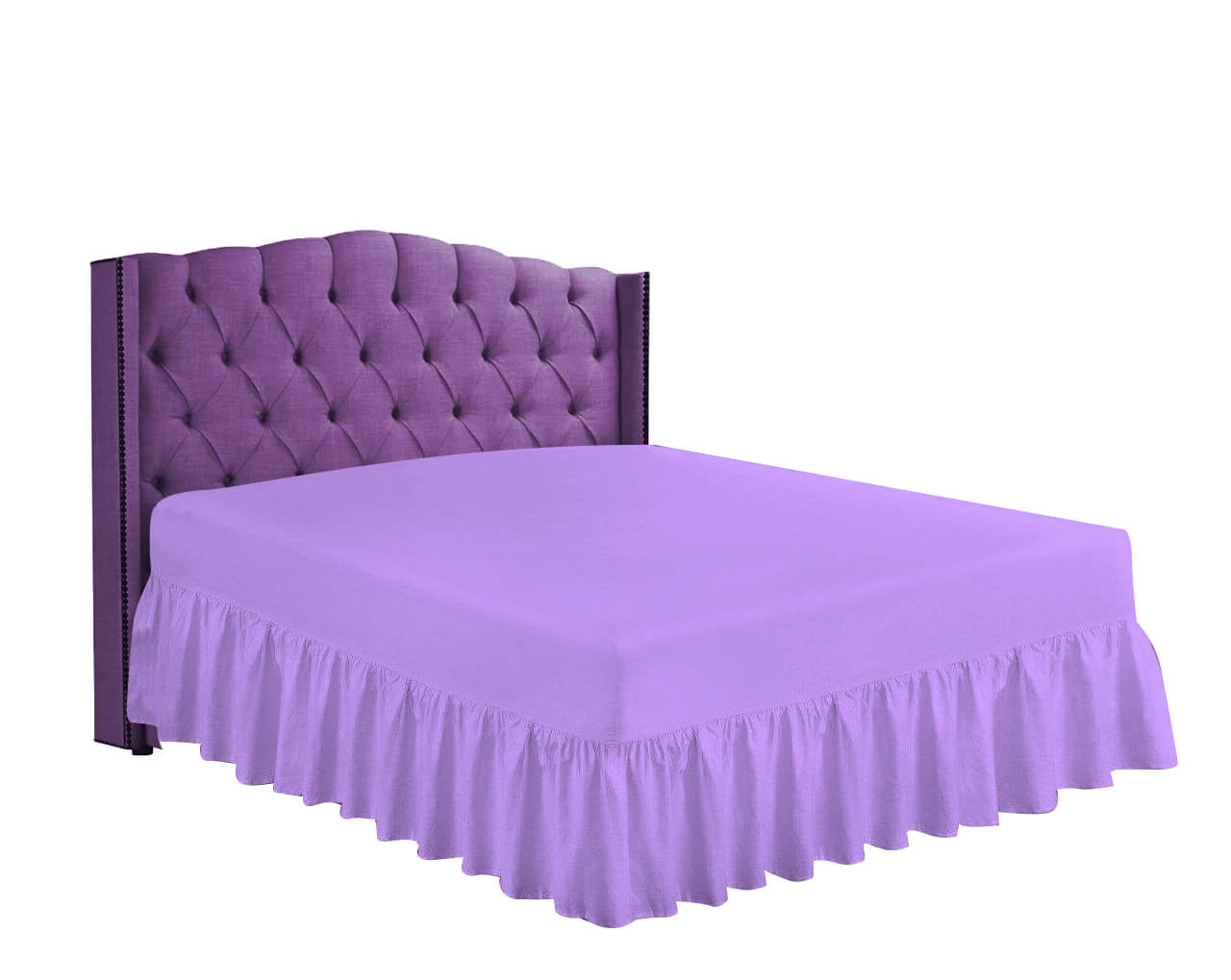 lilac fitted valance sheet