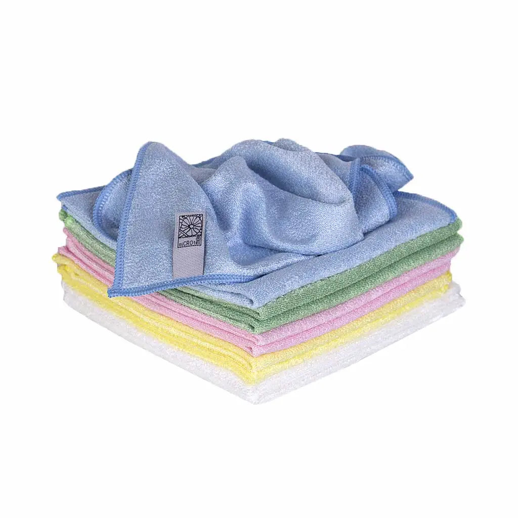 Microtex Blue Microfibre Cloths | 40CM x 40CM | Pack of 10 Cloths ...