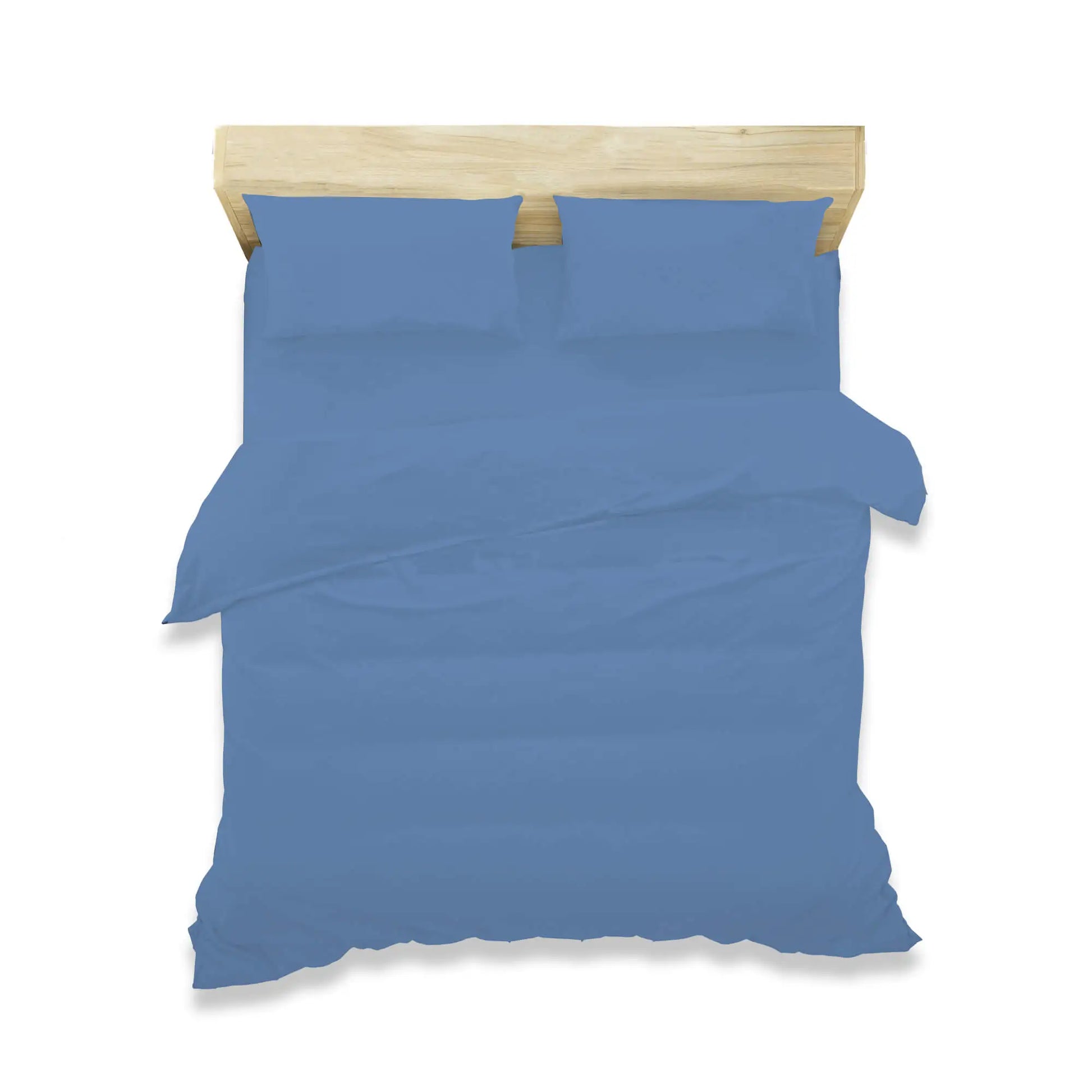 mid blue duvet cover bedding set