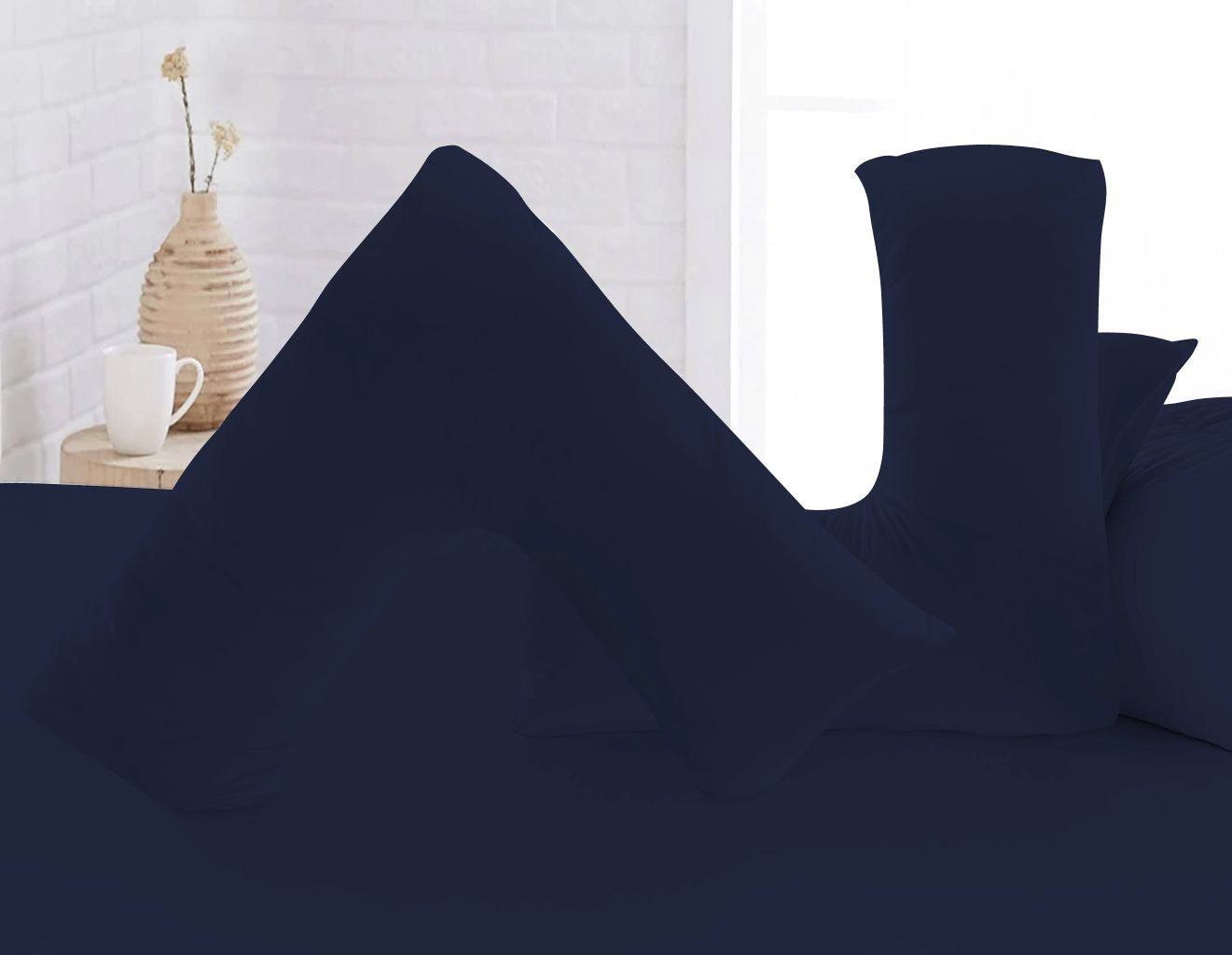 Brushed Microfibre V Shaped Pillow Cases | Pack of 2