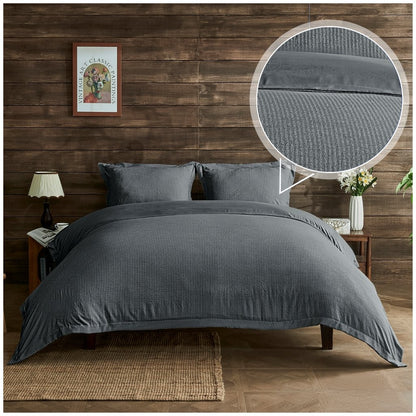 Newry Seersucker Duvet Cover Set | 5 Colours