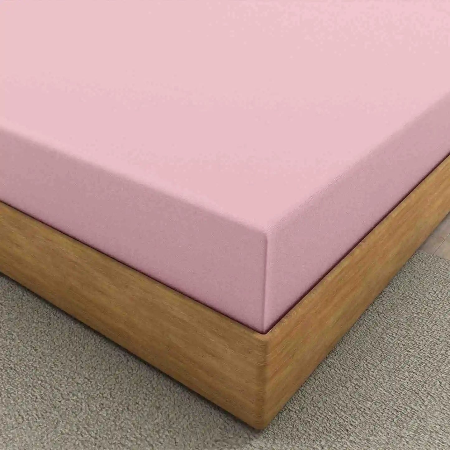 pink fitted linen sheets