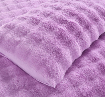Square Teddy Fleece Duvet Cover Set | 4 Colours