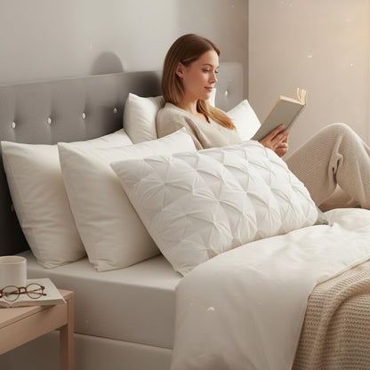 Waffle Microfibre Bed Pillow