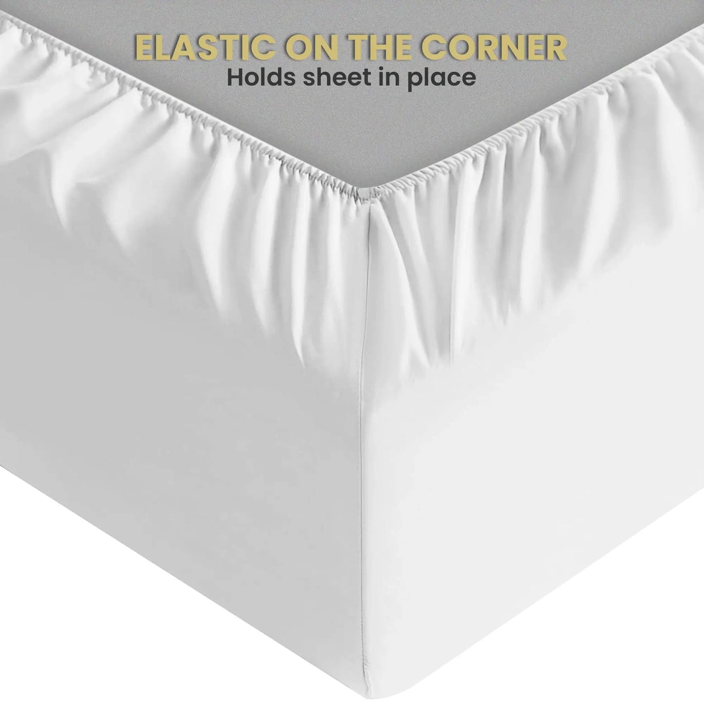 white easy care deep fitted sheets