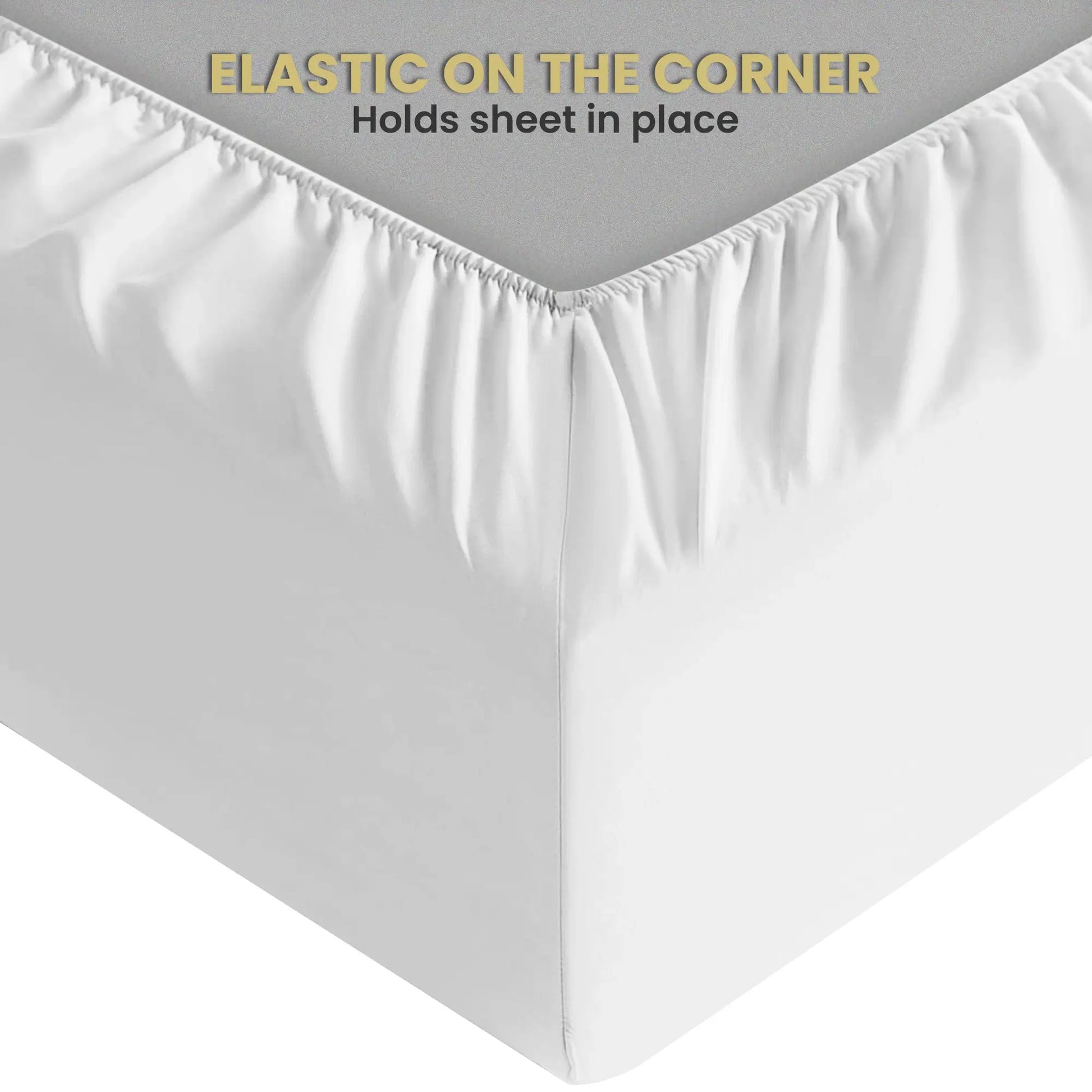 white fitted sheets poly cotton
