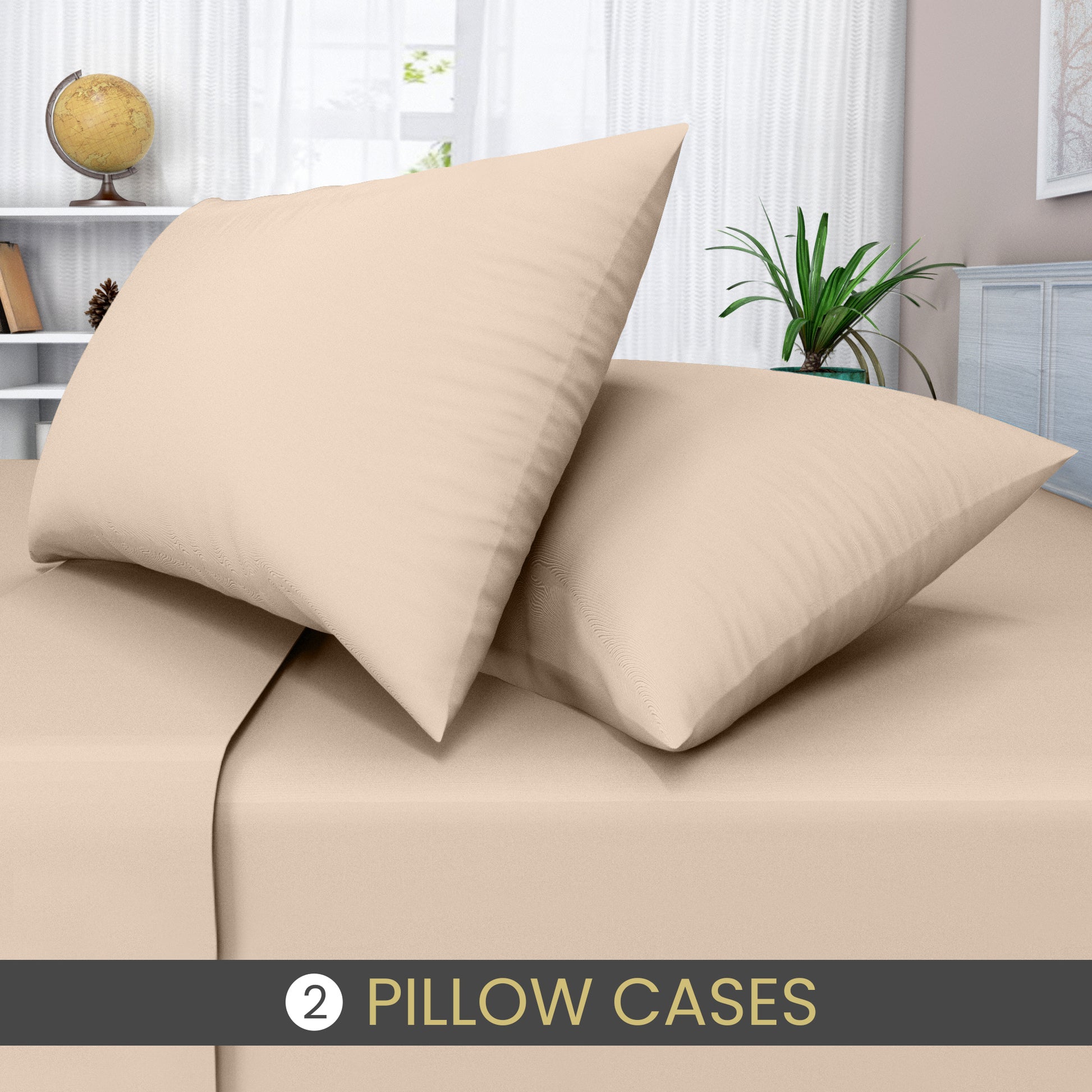 latte pillow cases 2 pack