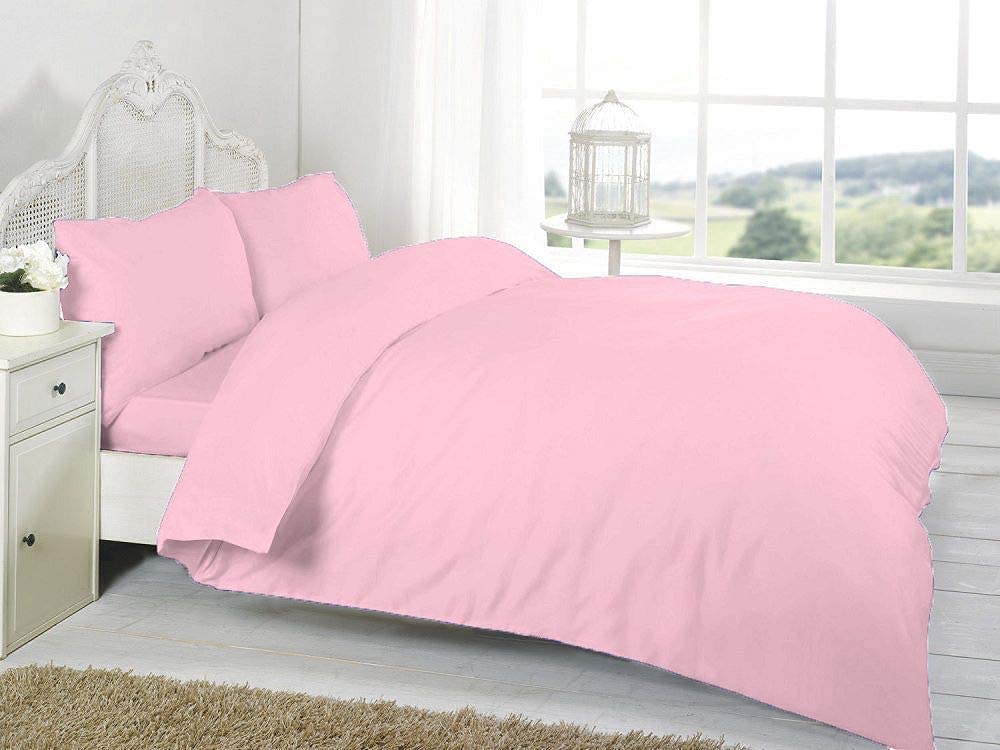 pink poly cotton duvet cover sets