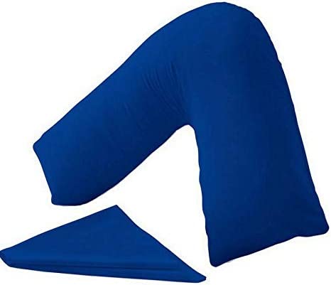 royal blue v pillow case